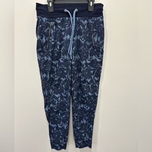 ATHLETA Trekkie North Jogger Pants Ethereal Bloom Cottage Blue Size 0  ~EUC